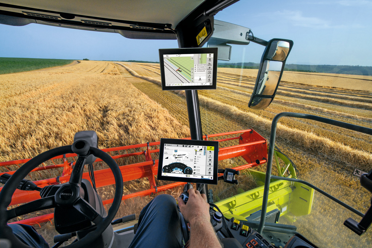 Claas Trion telematyka CLAAS TRION 740   kompaktowy kombajn hybrydowy z pojedynczym rotorem